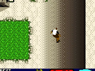 Bam Margera in suburbia.  The levels are still essentially linear tracks, but now are several side-by-side and you can move between them at ramps as Bam is doing here.