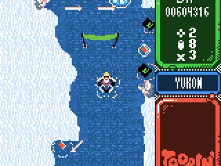 The Eskimos throw spears.