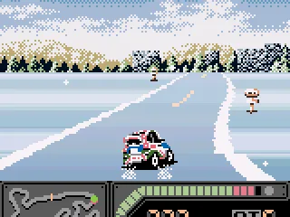 Drifting in the snow