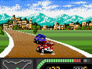 Wrong time: when you're doing a tight curve, the first challenger appears... :-O