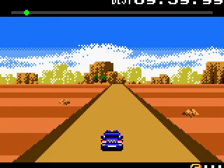 Driving in a desert.