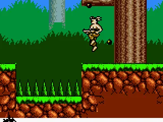 Dodging bullets while carrying a gatling gun. (Game Boy Color)
