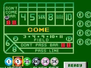 Craps, that's right.