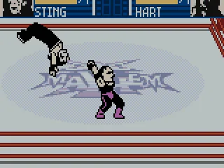 Thrown across the ring.