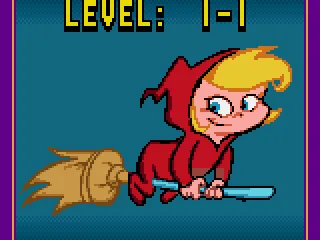 Before each level, you will get a title card like this