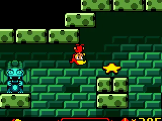 Collect stars to increase your health and magic power