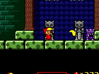 Firing some magic at a knight