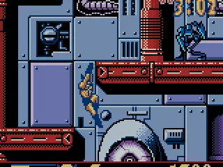 Grabbing the edge of the platform