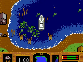 A lovely lilypad strewn cove.