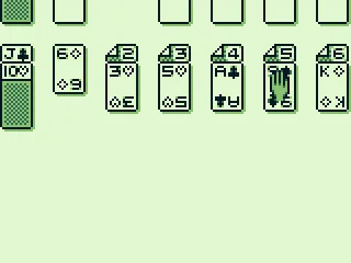 I'm going to move the nine of spades onto the ten of hearts.