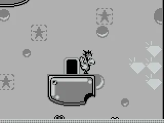 Stars turn to platforms when switch is pressed