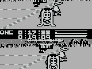 Crossing the finish line!