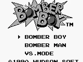 (Bomber Boy) Title screen