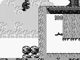 Here we cut ourselves off the easy path because we destroyed the highest boulder by kicking it.