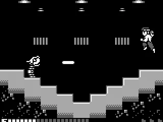 The mech snake shoots a laser towards you.