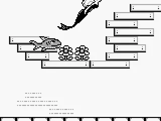 Barbie is trying to pick the flowers without getting bit by a shark.