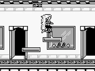 Barbie must leap from platform to platform to avoid the mall's electric death floor.