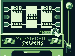 Playing the one-armed bandit.