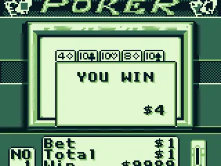 Three of a kind gets me $3.