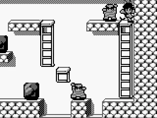 About to punch a badguy.