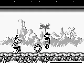 Duck Dodgers shoots a robot