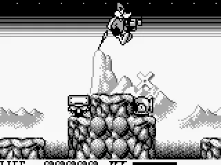 You jump with a jet pack.  The meter in the lower right shows how long you can jump