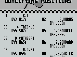 Qualifying positions