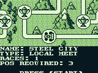 Dirty Racing: You start in Steel City.