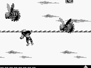 Two flying fiends try avoid that you collect an item...