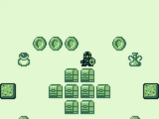 Taking these coins to your home will boost your vitality - notice the potion to the left...