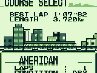 Course select (there are 17).