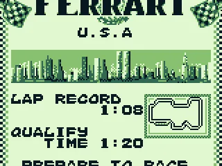 Qualifying track: U.S.A. Prepare to race.