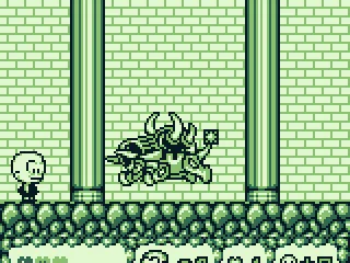 And every world ends with a boss encounter. This one's not too hard if you watch out for his spikes.