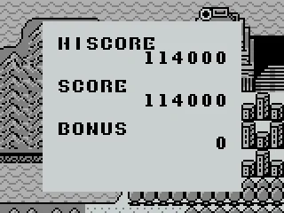 End of level score calculation.