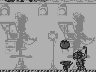 The first boss throws tomatoes.