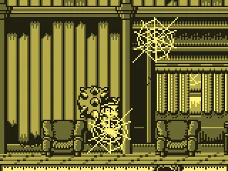 Harry is now stuck in a spider web