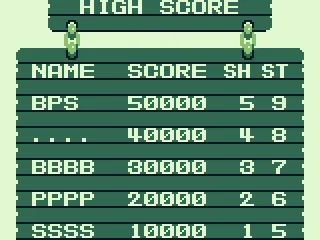 No high score this time