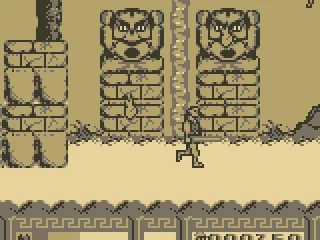 Stone faces throws fire