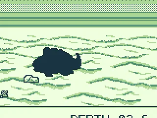 A shadow appears when a fish approaches.