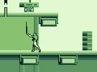 In addition to his laser, he has a sword.