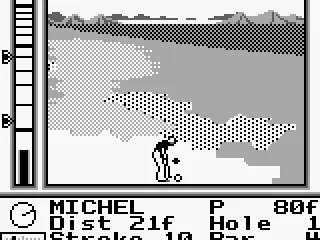 Get ready to put the ball in the hole.