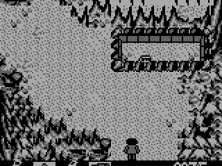 Caves inside the mountains, note the hidden soldier