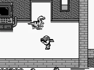 Let's hope that Velociraptor doesn't notice Dr. Alan Grant.