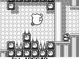 Hovering over deadly spikes in a castle.