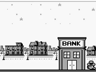 Exiting the first bank.