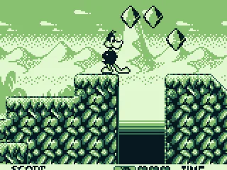 Collect gems for points.