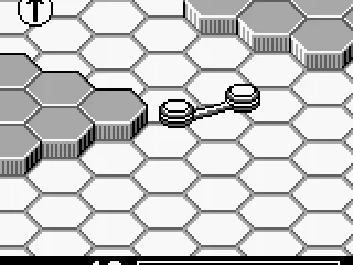 Trying to get through the gap.