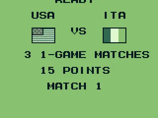 Before the match starts