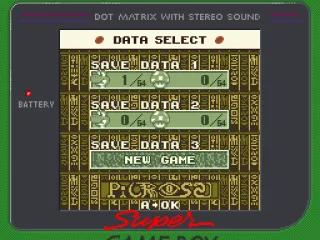 Select your data file (Super Game Boy)