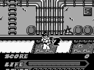 Being attacked by colorforms in a bubbly pit.